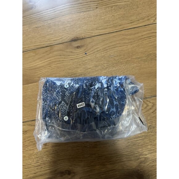 Dressbarn Women Size XL Ruffle Neck Polyester Blouse Button Down Pleated - Picture 9 of 9